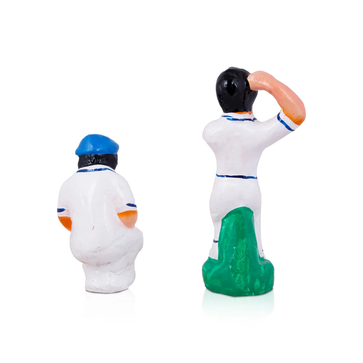 Cricket Clay Golu Bommai Set - 6 x 2 Inches | Giri Golu Doll/ Navaratri Golu Bomma/Gombe/Bommai - Image 7