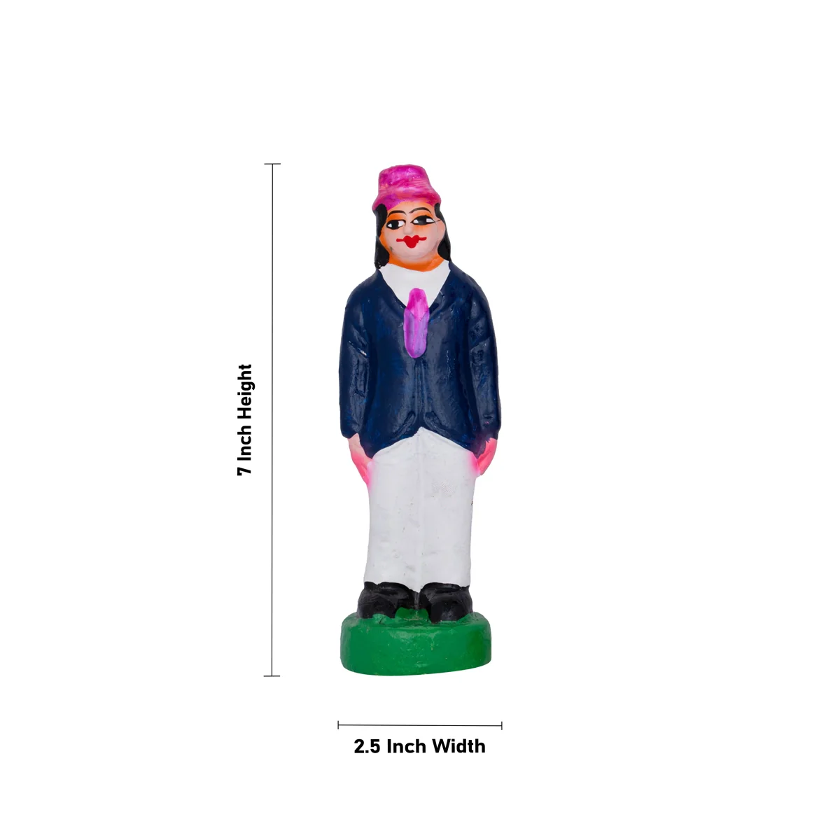 Cricket Clay Golu Bommai Set - 7 x 2.5 Inches | Giri Golu Doll/ Navaratri Golu Bomma/ Gombe/ Bommai - Image 11