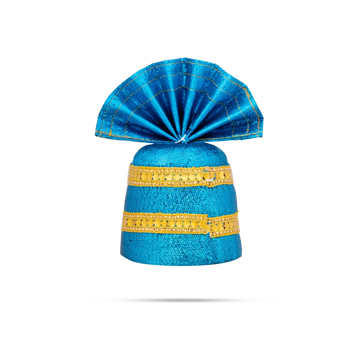 Crown - 6 X 3 Inches | Decorative Kireedam/ Kiridam/ Turban for Deity/ Assorted Colour - Image 2