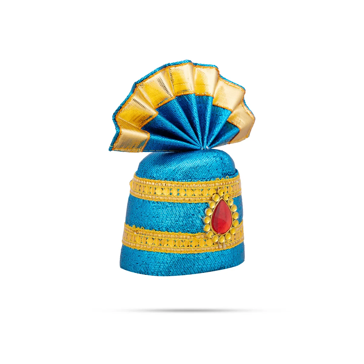 Crown - 6 X 3 Inches | Decorative Kireedam/ Kiridam/ Turban for Deity/ Assorted Colour - Image 3