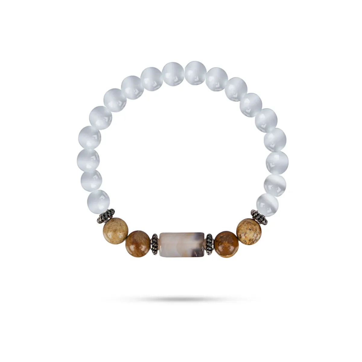 Crystal Bracelet - 2.5 Inches | Crystal Bead Hand Bracelet/ Semi Precious Stone Hand Band For Taurus Zodiac - Image 5