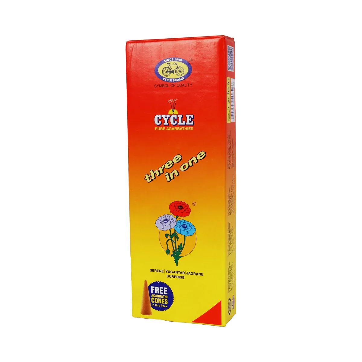 Cycle Three In One Incense Sticks - 202 Gms | 3 in 1 Agarbatti/ Agarbathi for Pooja - Image 2