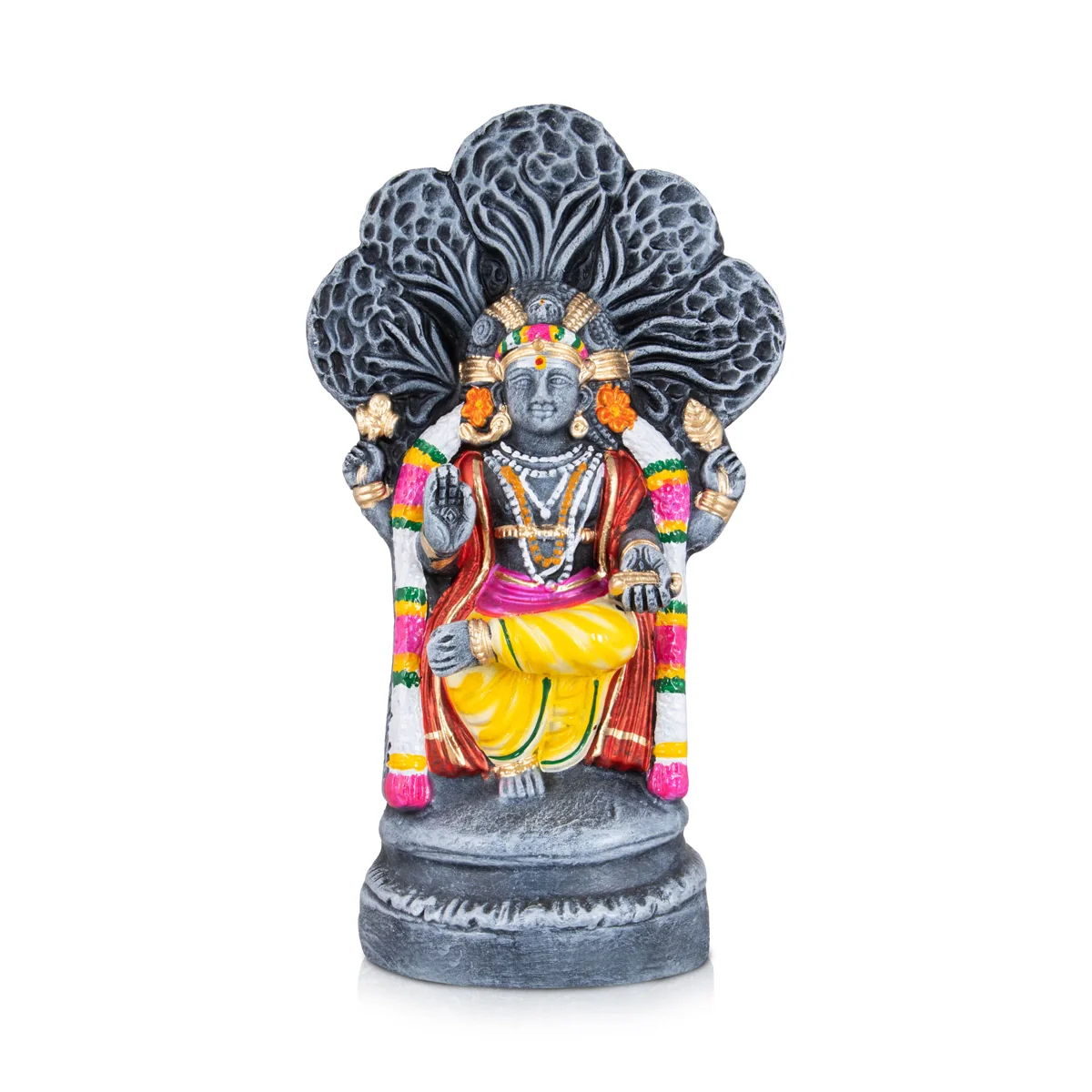 Dakshinamoorthy Clay Golu Bommai - 14 x 7 Inches | Giri Golu Doll/ Navaratri Golu Bomma/Gombe/Bommai - Image 2