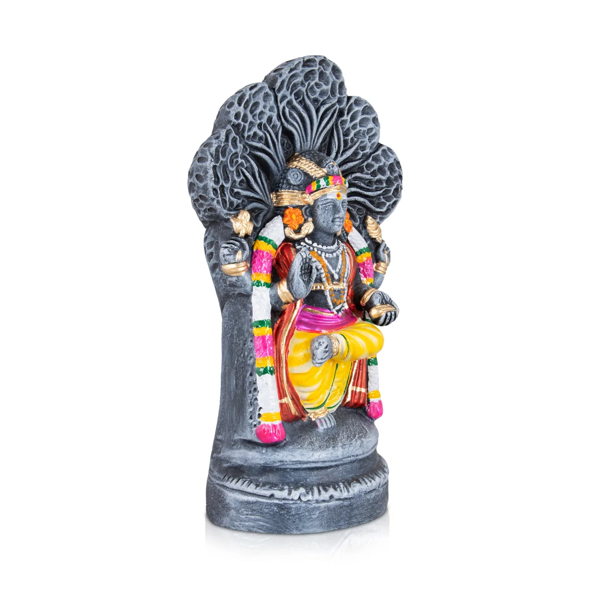 Dakshinamoorthy Clay Golu Bommai - 14 x 7 Inches | Giri Golu Doll/ Navaratri Golu Bomma/Gombe/Bommai - Image 3