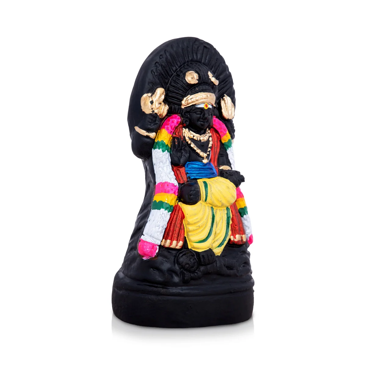 Dakshinamoorthy Clay Golu Bommai - 6 x 3 Inches | Giri Golu Doll/ Navaratri Golu Bomma/Gombe/Bommai - Image 2