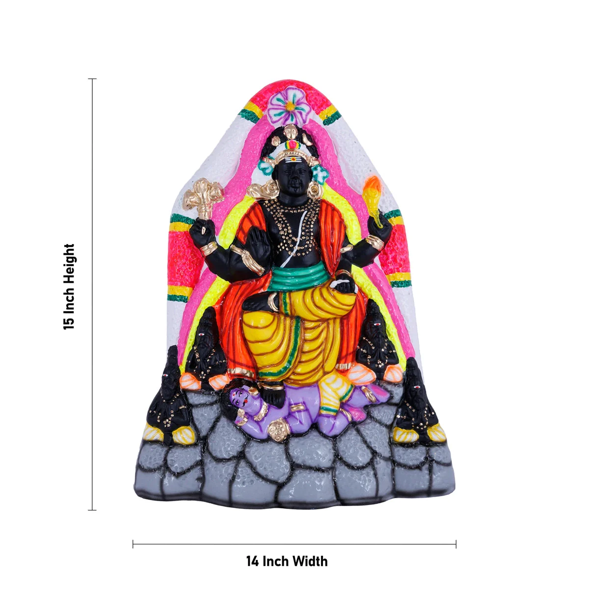 Dakshinamurthy Vigraham Paper Mache Golu Bommai- 15 X 14 Inches | Navaratri Gombe/Giri Golu Doll/Navratri Decor - Image 5
