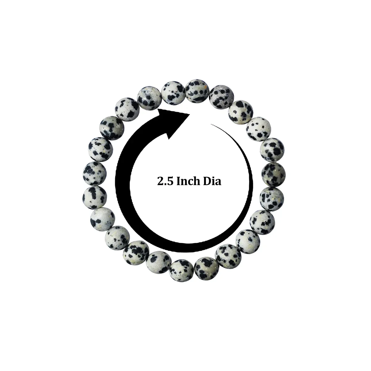 Dalmatian Jasper Bracelet - 2.5 Inches | Crystal Bracelet/ Crystal Jewellery for Men & Women - Image 3