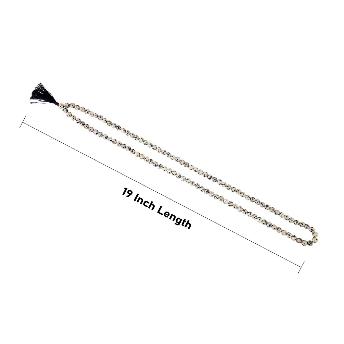 Dalmatian Jasper Mala - 19 Inches | Gemstone Mala/ Crystal Mala for Meditation - Image 3