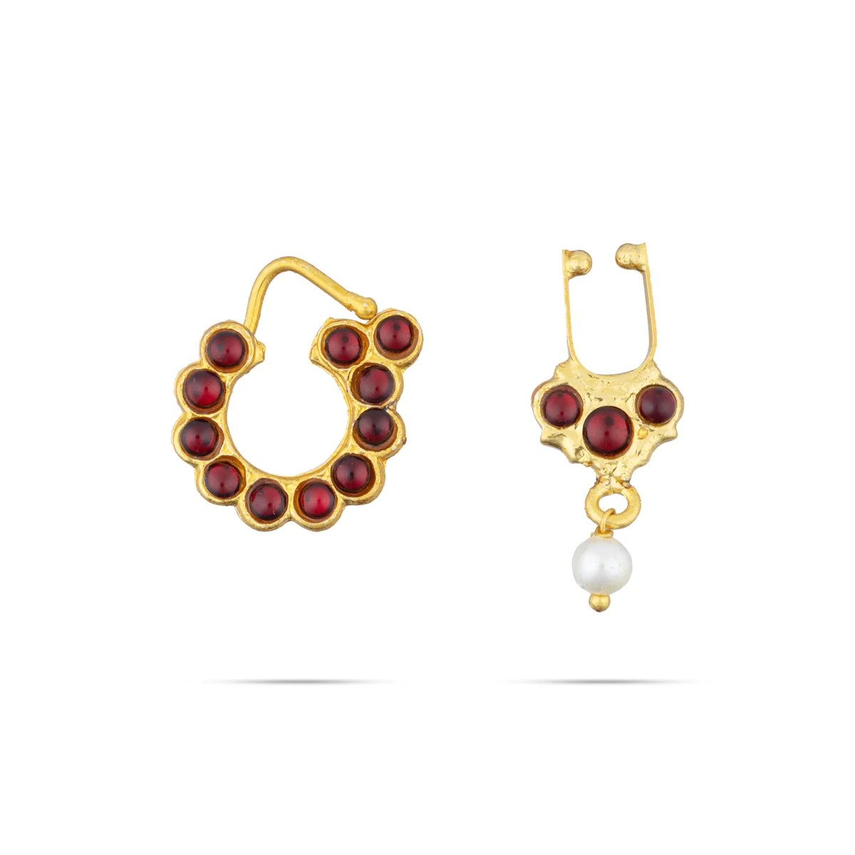Dance Jewellery Set Without Bangle | Artificial Jewelry/ Stone & Pearl Design Bharatanatyam Jewellery for Women - Image 11