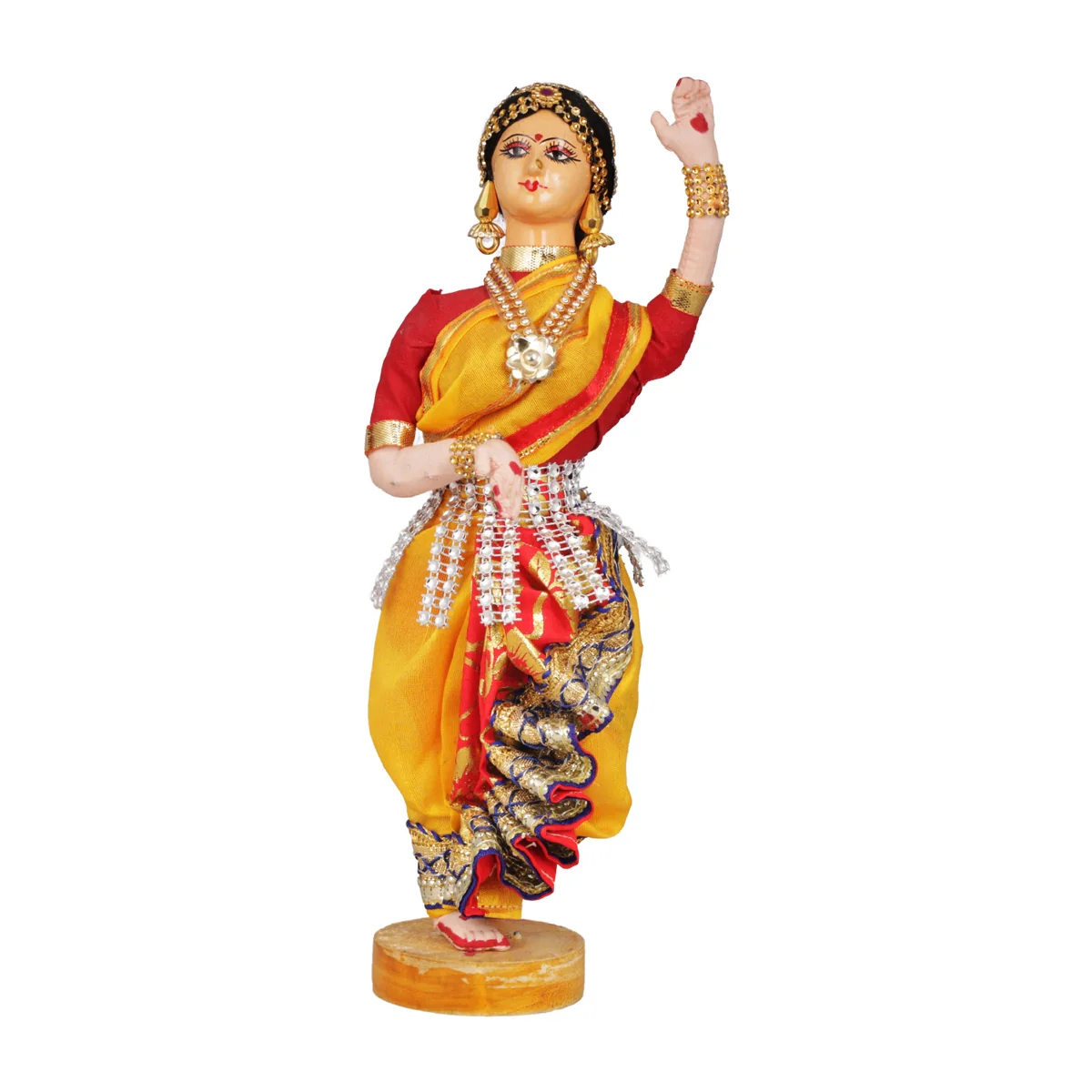 Dancing Doll Cloth Golu Bommai - 9 Inches | Giri Golu Doll/ Navaratri Golu Bomma/Gombe/Bommai - Image 12