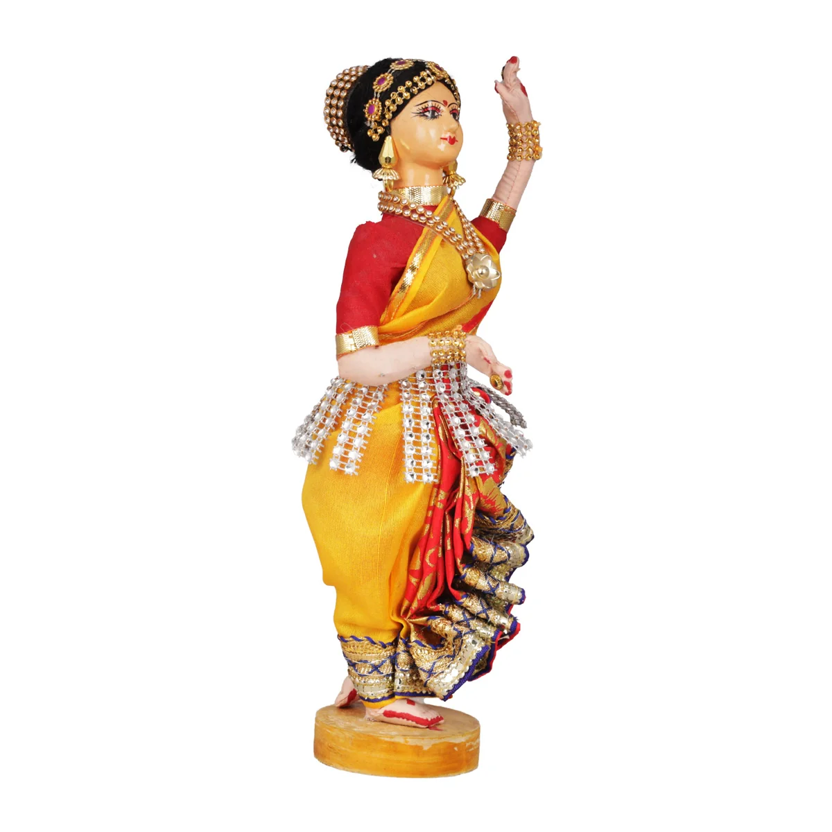 Dancing Doll Cloth Golu Bommai - 9 Inches | Giri Golu Doll/ Navaratri Golu Bomma/Gombe/Bommai - Image 13