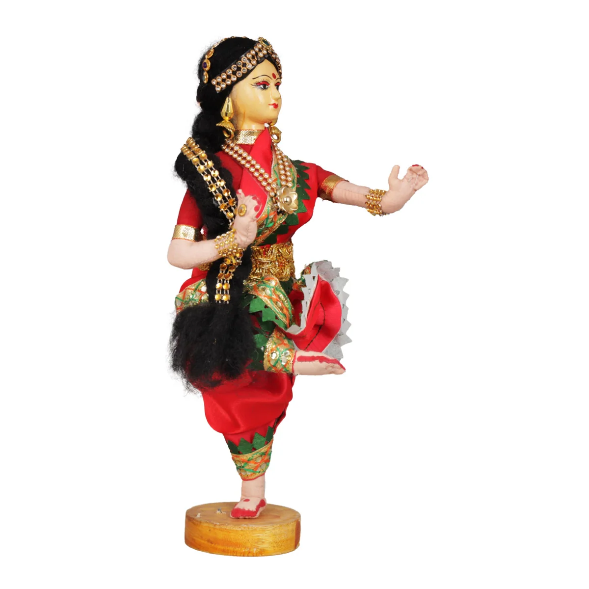 Dancing Doll Cloth Golu Bommai - 9 Inches | Giri Golu Doll/ Navaratri Golu Bomma/Gombe/Bommai - Image 19