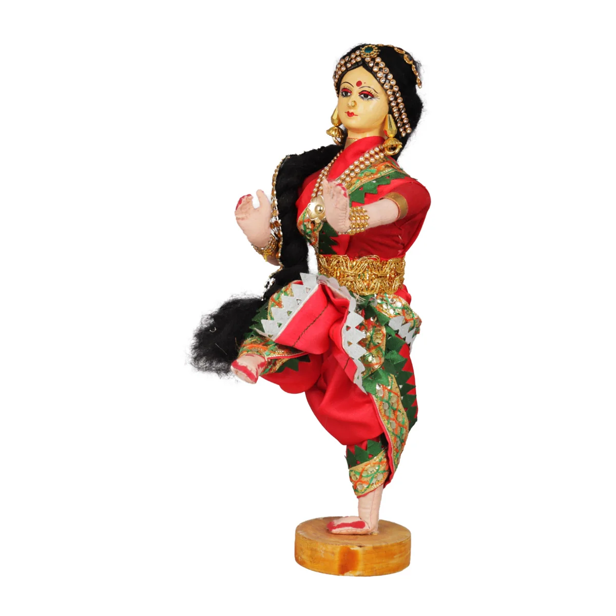 Dancing Doll Cloth Golu Bommai - 9 Inches | Giri Golu Doll/ Navaratri Golu Bomma/Gombe/Bommai - Image 20