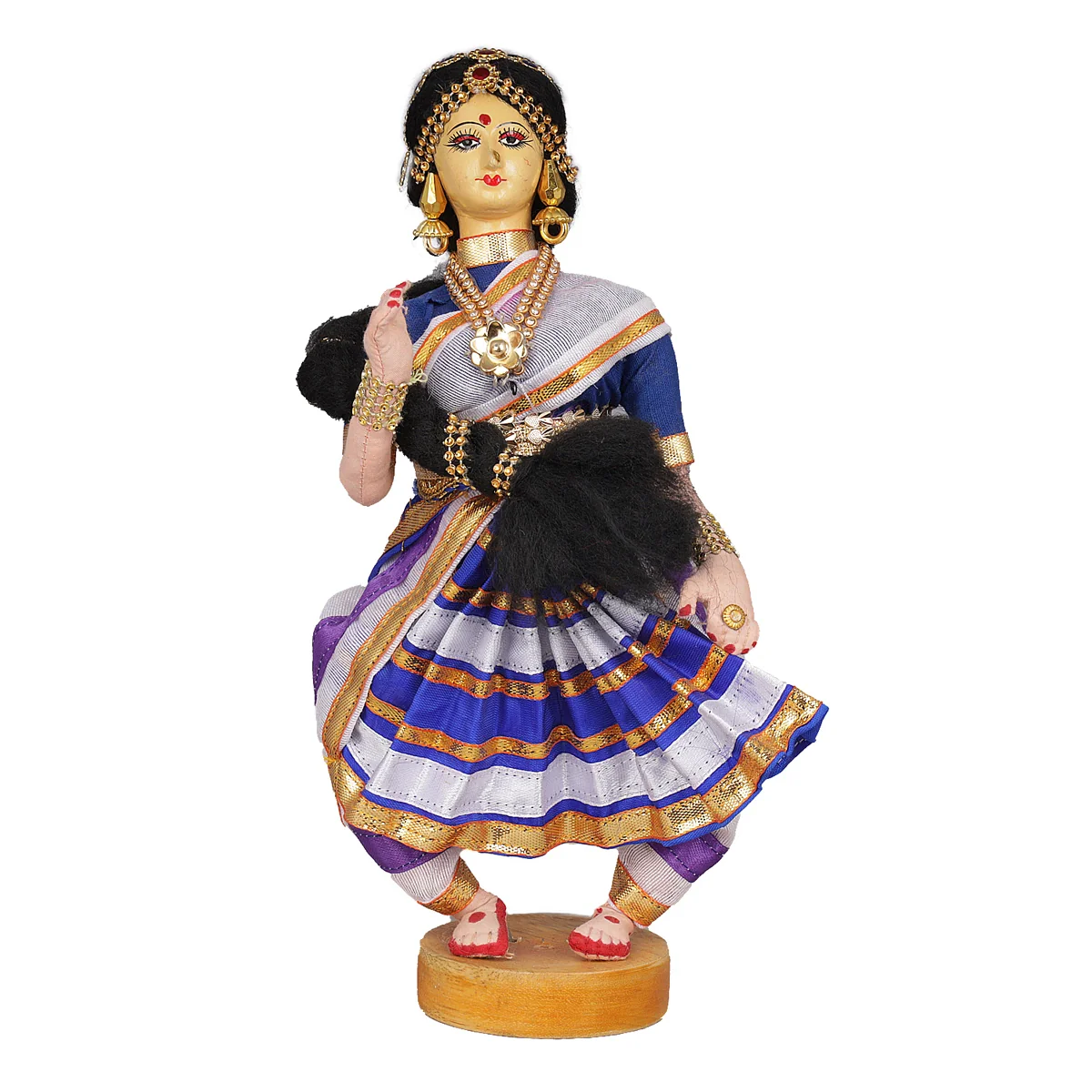 Dancing Doll Cloth Golu Bommai - 9 Inches | Giri Golu Doll/ Navaratri Golu Bomma/Gombe/Bommai - Image 27