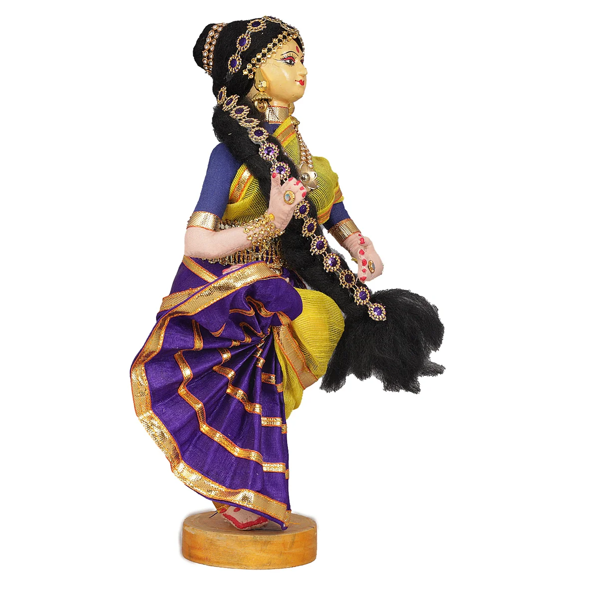 Dancing Doll Cloth Golu Bommai - 9 Inches | Giri Golu Doll/ Navaratri Golu Bomma/Gombe/Bommai - Image 28