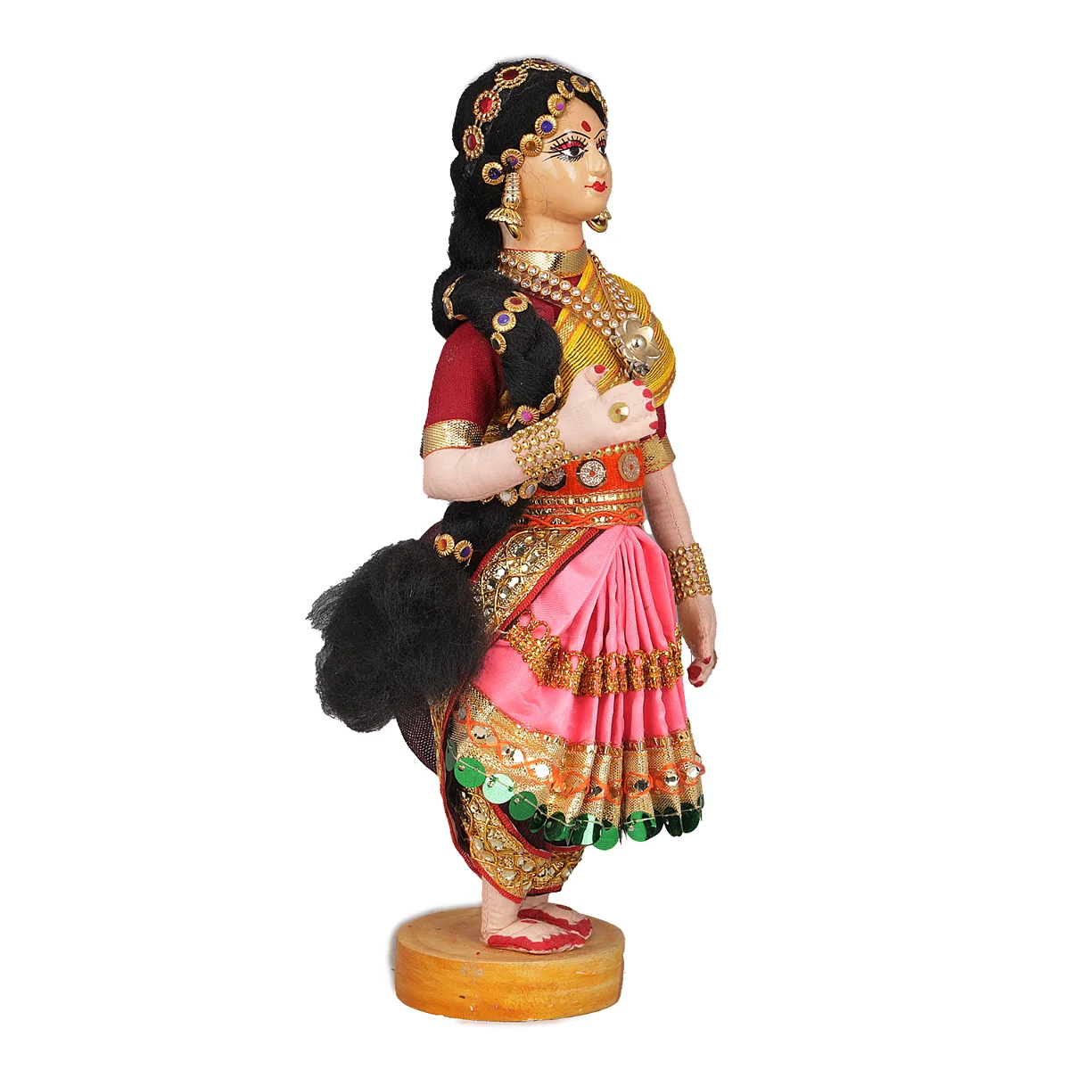 Dancing Doll Cloth Golu Bommai - 9 Inches | Giri Golu Doll/ Navaratri Golu Bomma/Gombe/Bommai - Image 36