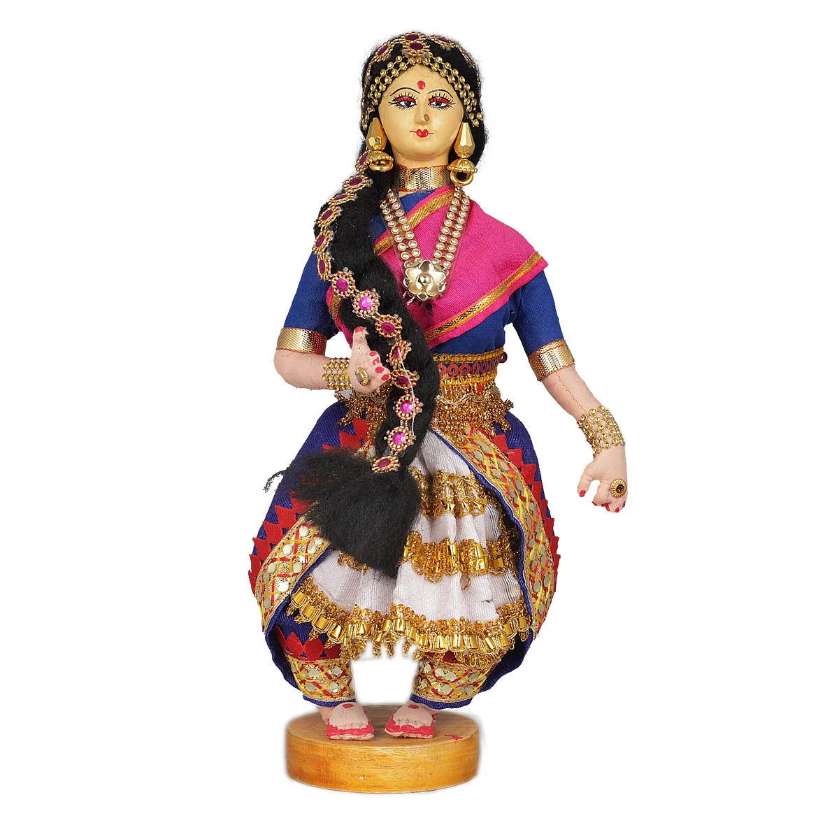 Dancing Doll Cloth Golu Bommai - 9 Inches | Giri Golu Doll/ Navaratri Golu Bomma/Gombe/Bommai - Image 38