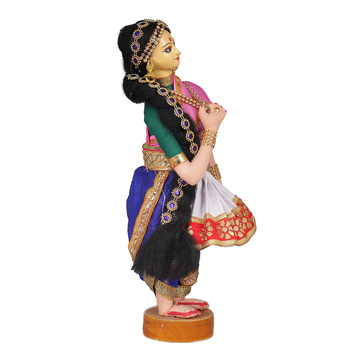Dancing Doll Cloth Golu Bommai - 9 Inches | Giri Golu Doll/ Navaratri Golu Bomma/Gombe/Bommai - Image 42