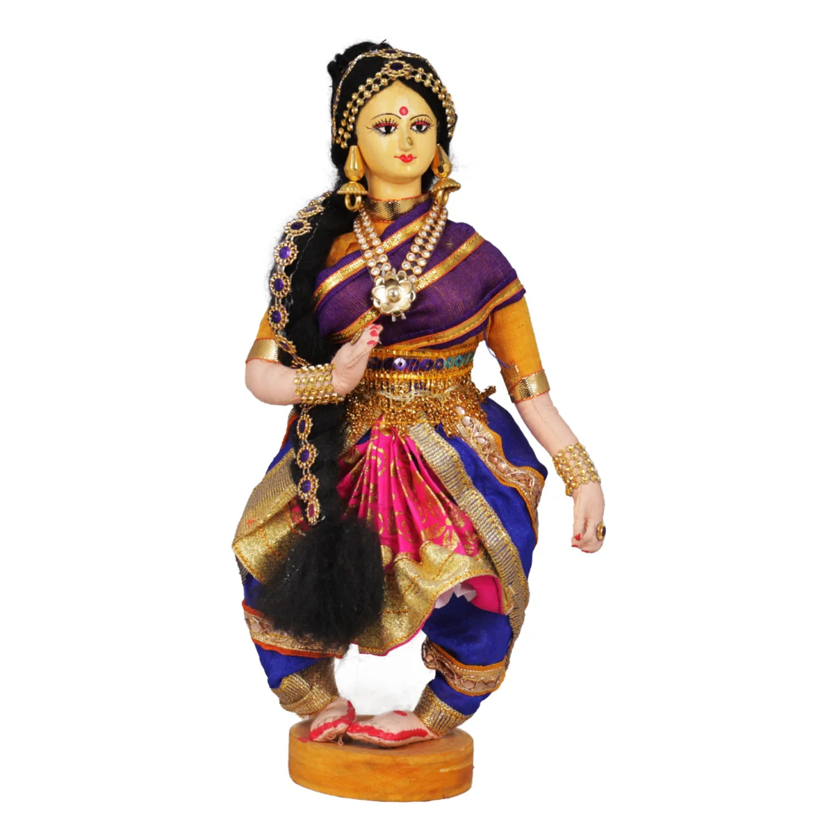 Dancing Doll Cloth Golu Bommai - 9 Inches | Giri Golu Doll/ Navaratri Golu Bomma/Gombe/Bommai - Image 43