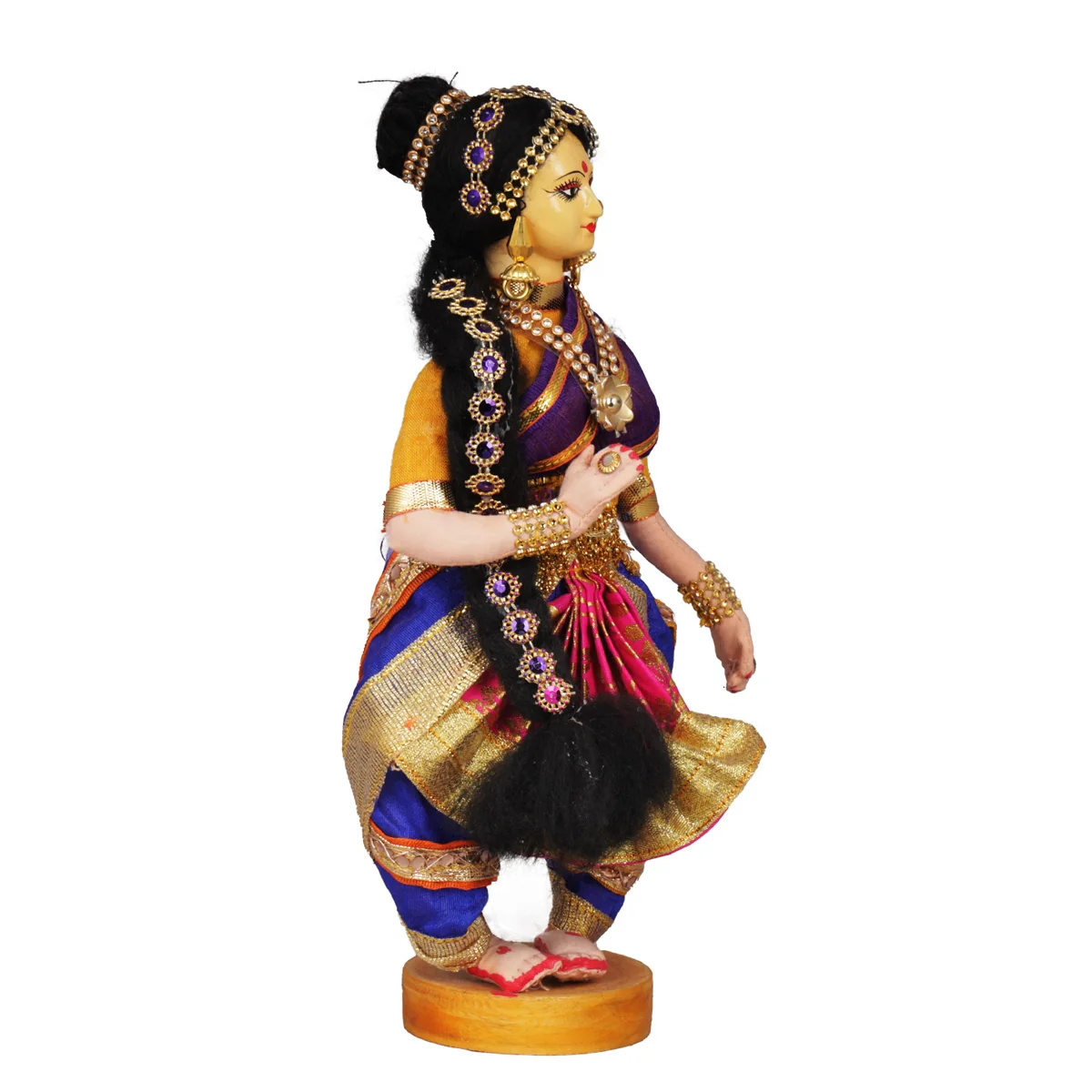 Dancing Doll Cloth Golu Bommai - 9 Inches | Giri Golu Doll/ Navaratri Golu Bomma/Gombe/Bommai - Image 45