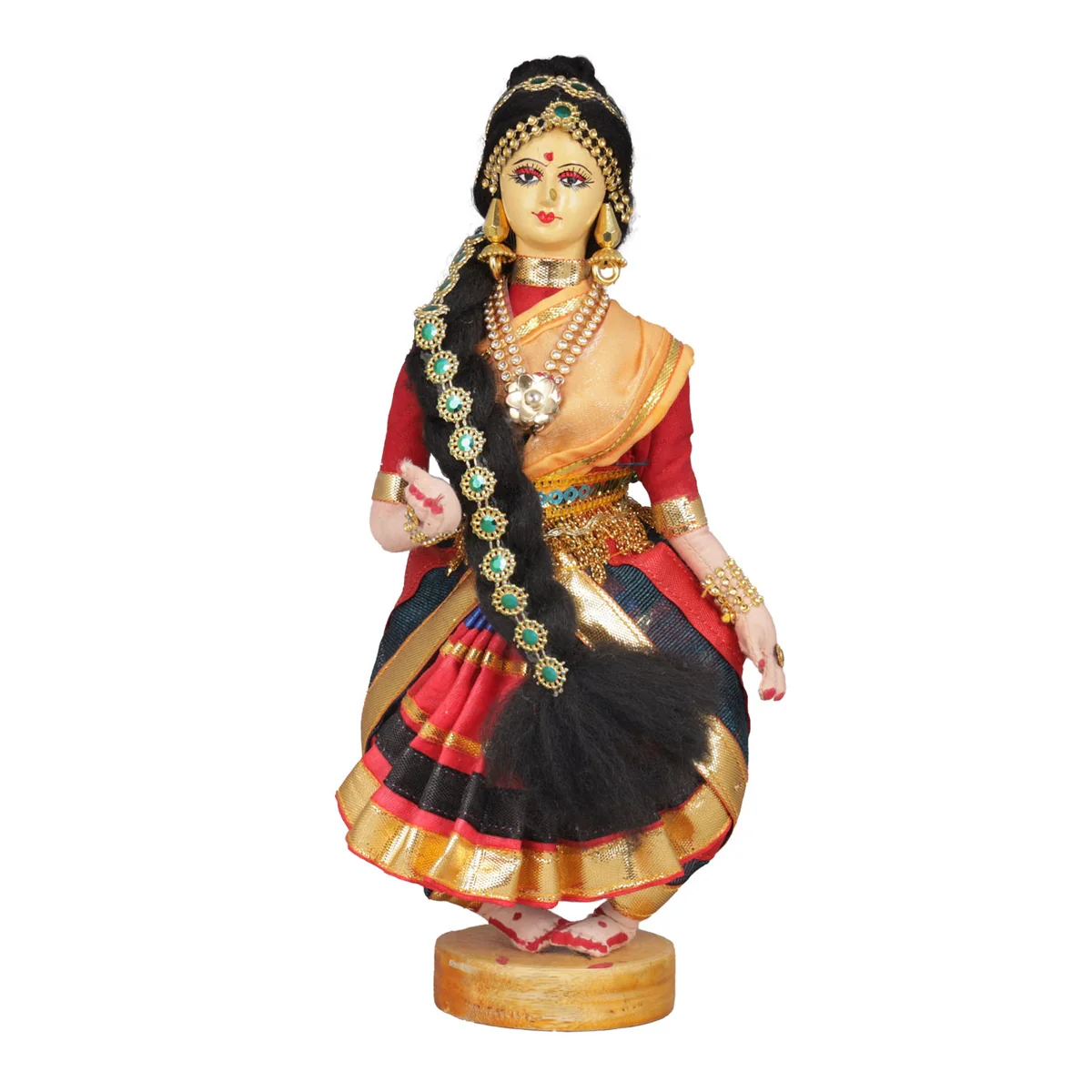 Dancing Doll Cloth Golu Bommai - 9 Inches | Giri Golu Doll/ Navaratri Golu Bomma/Gombe/Bommai - Image 47