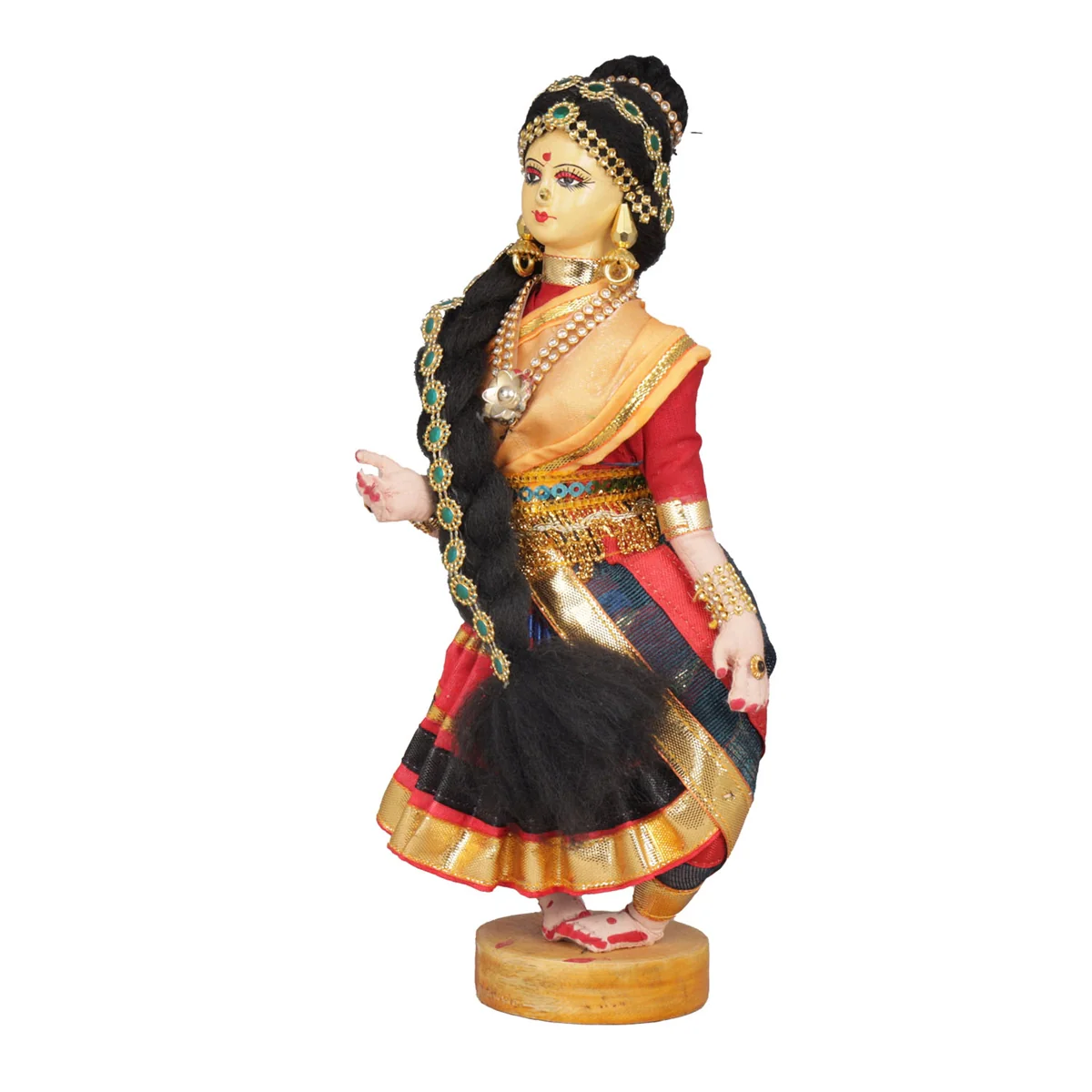 Dancing Doll Cloth Golu Bommai - 9 Inches | Giri Golu Doll/ Navaratri Golu Bomma/Gombe/Bommai - Image 49