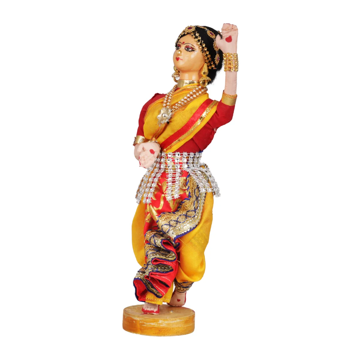 Dancing Doll Cloth Golu Bommai - 9 Inches | Giri Golu Doll/ Navaratri Golu Bomma/Gombe/Bommai - Image 5