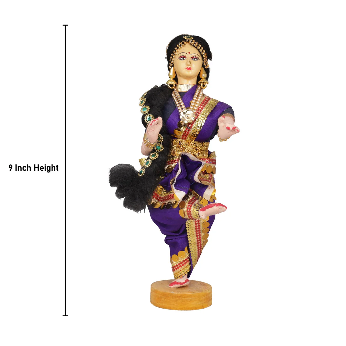 Dancing Doll Cloth Golu Bommai - 9 Inches | Giri Golu Doll/ Navaratri Golu Bomma/Gombe/Bommai - Image 58