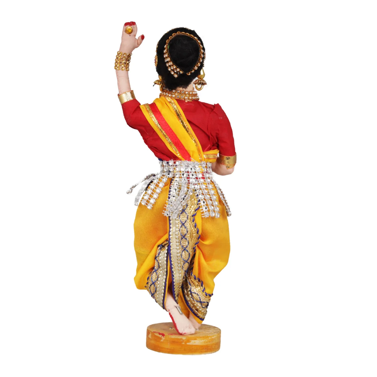 Dancing Doll Cloth Golu Bommai - 9 Inches | Giri Golu Doll/ Navaratri Golu Bomma/Gombe/Bommai - Image 6