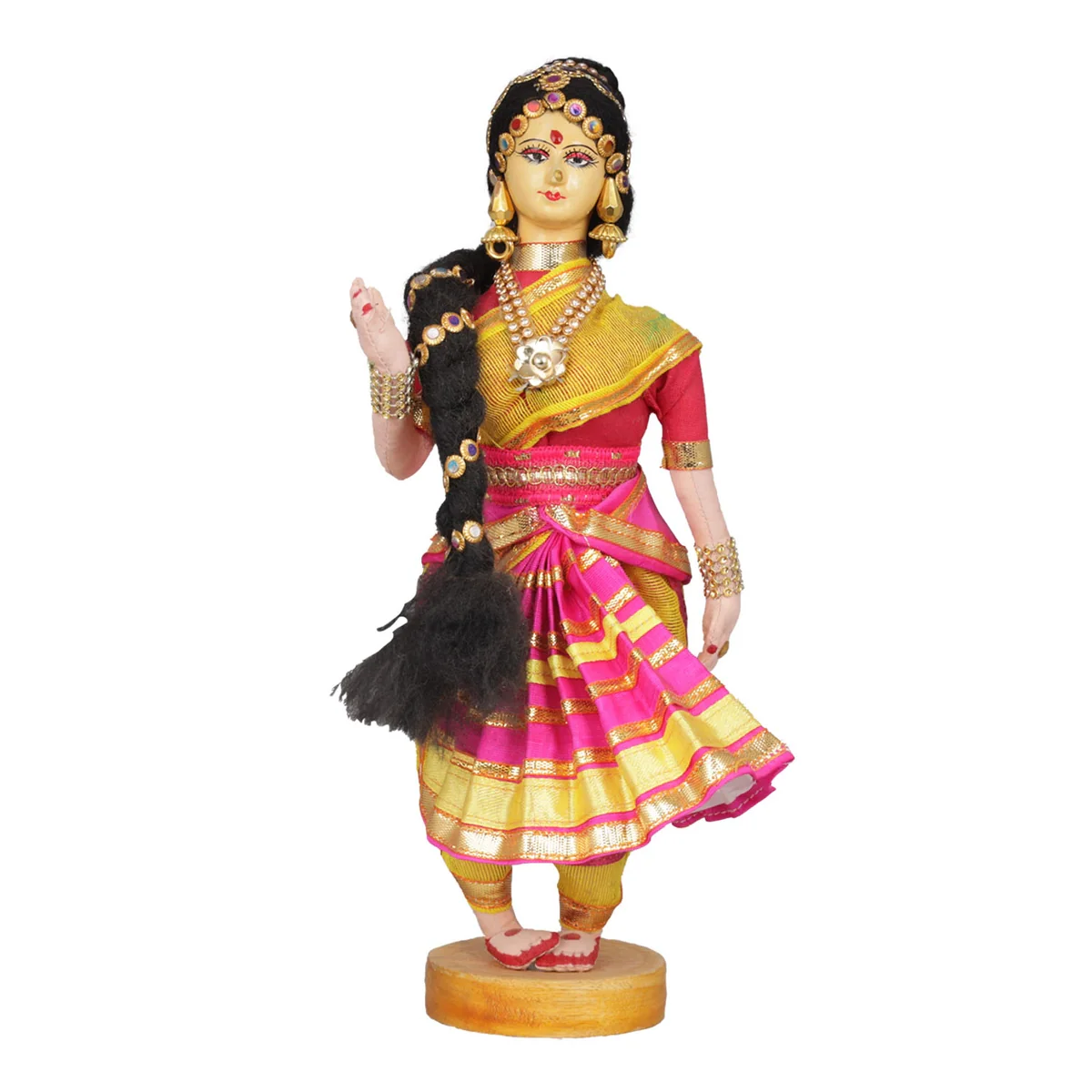 Dancing Doll Cloth Golu Bommai - 9 Inches | Giri Golu Doll/ Navaratri Golu Bomma/Gombe/Bommai - Image 65