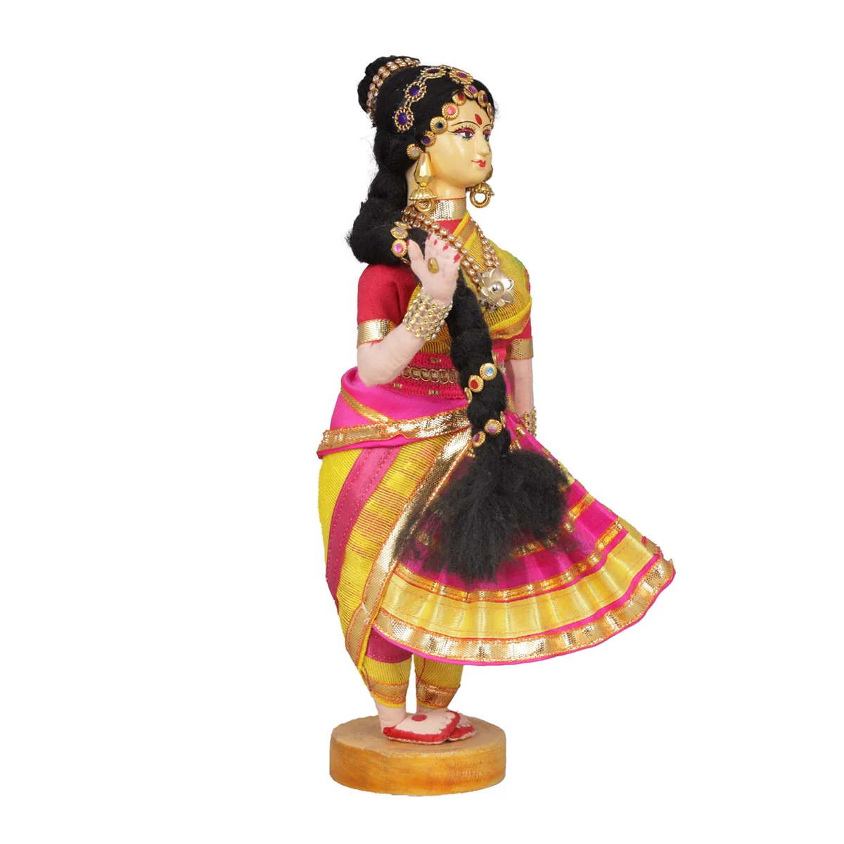 Dancing Doll Cloth Golu Bommai - 9 Inches | Giri Golu Doll/ Navaratri Golu Bomma/Gombe/Bommai - Image 66