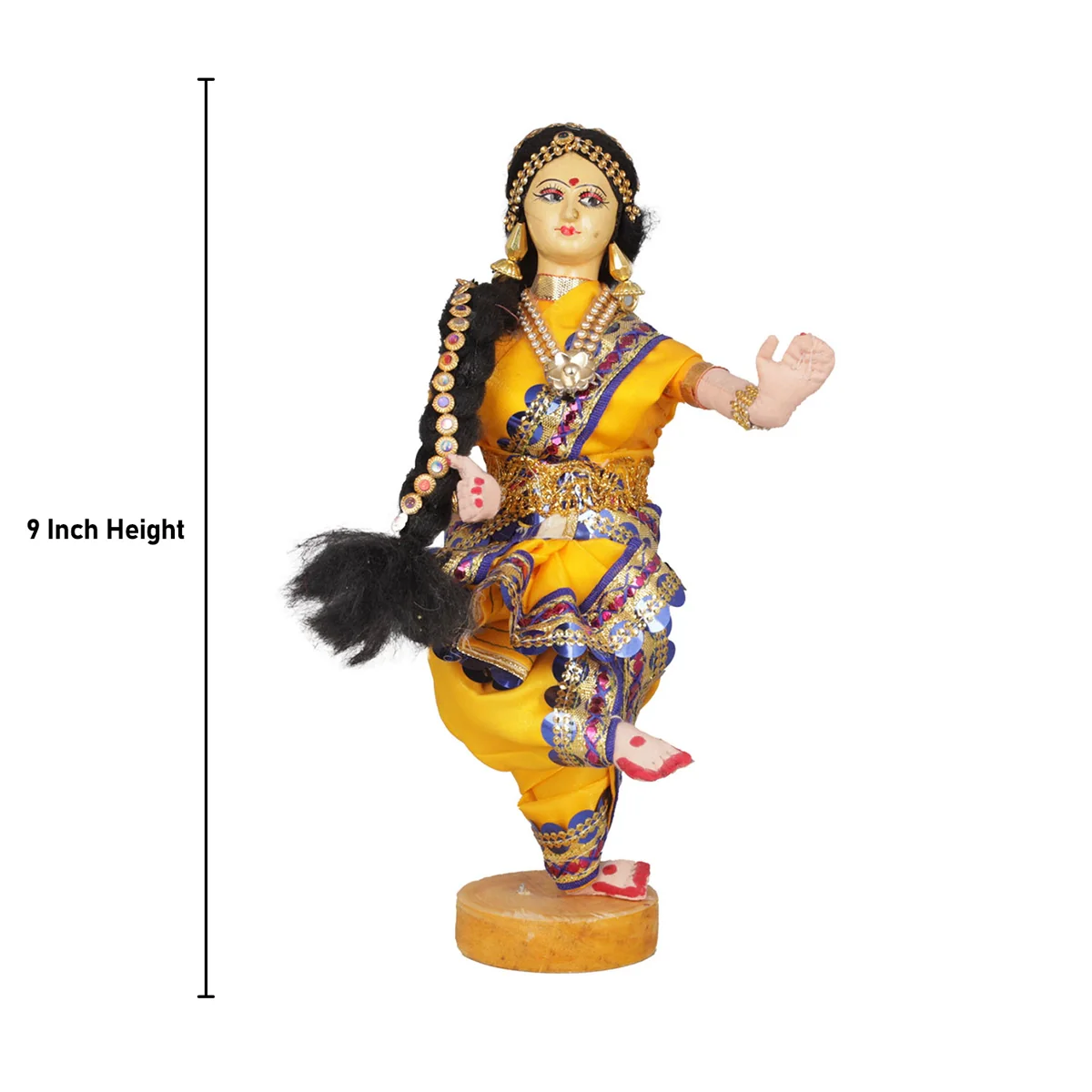 Dancing Doll Cloth Golu Bommai - 9 Inches | Giri Golu Doll/ Navaratri Golu Bomma/Gombe/Bommai - Image 68