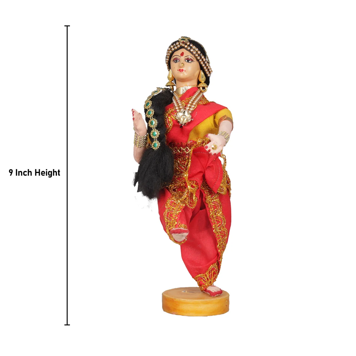 Dancing Doll Cloth Golu Bommai - 9 Inches | Giri Golu Doll/ Navaratri Golu Bomma/Gombe/Bommai - Image 69