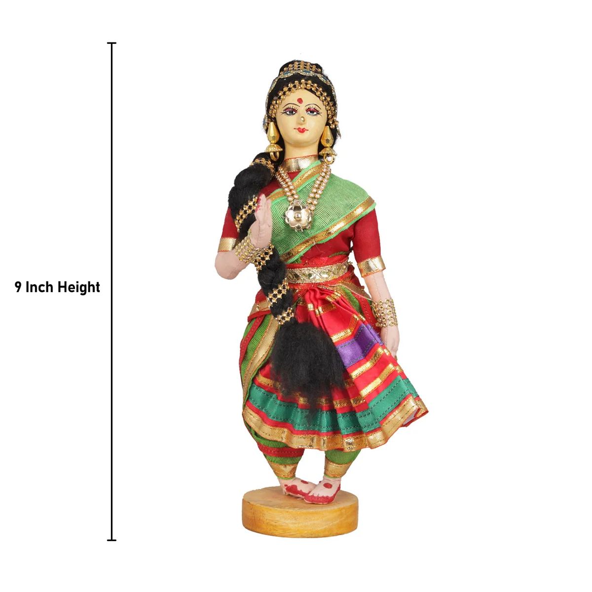 Dancing Doll Cloth Golu Bommai - 9 Inches | Giri Golu Doll/ Navaratri Golu Bomma/Gombe/Bommai - Image 72