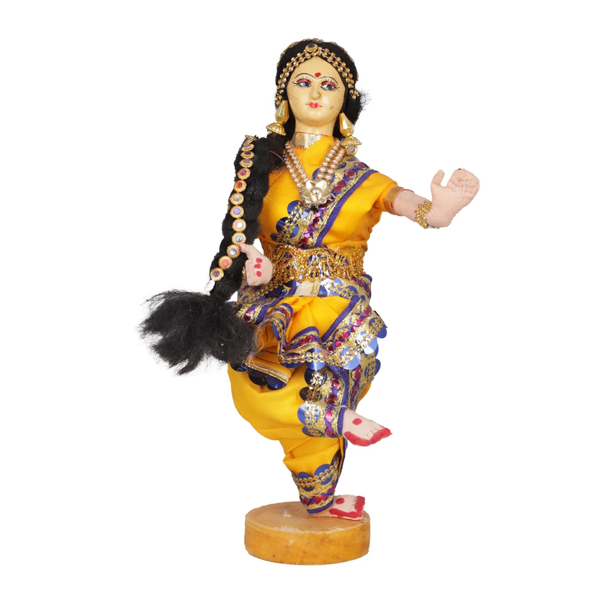 Dancing Doll Cloth Golu Bommai - 9 Inches | Giri Golu Doll/ Navaratri Golu Bomma/Gombe/Bommai - Image 73