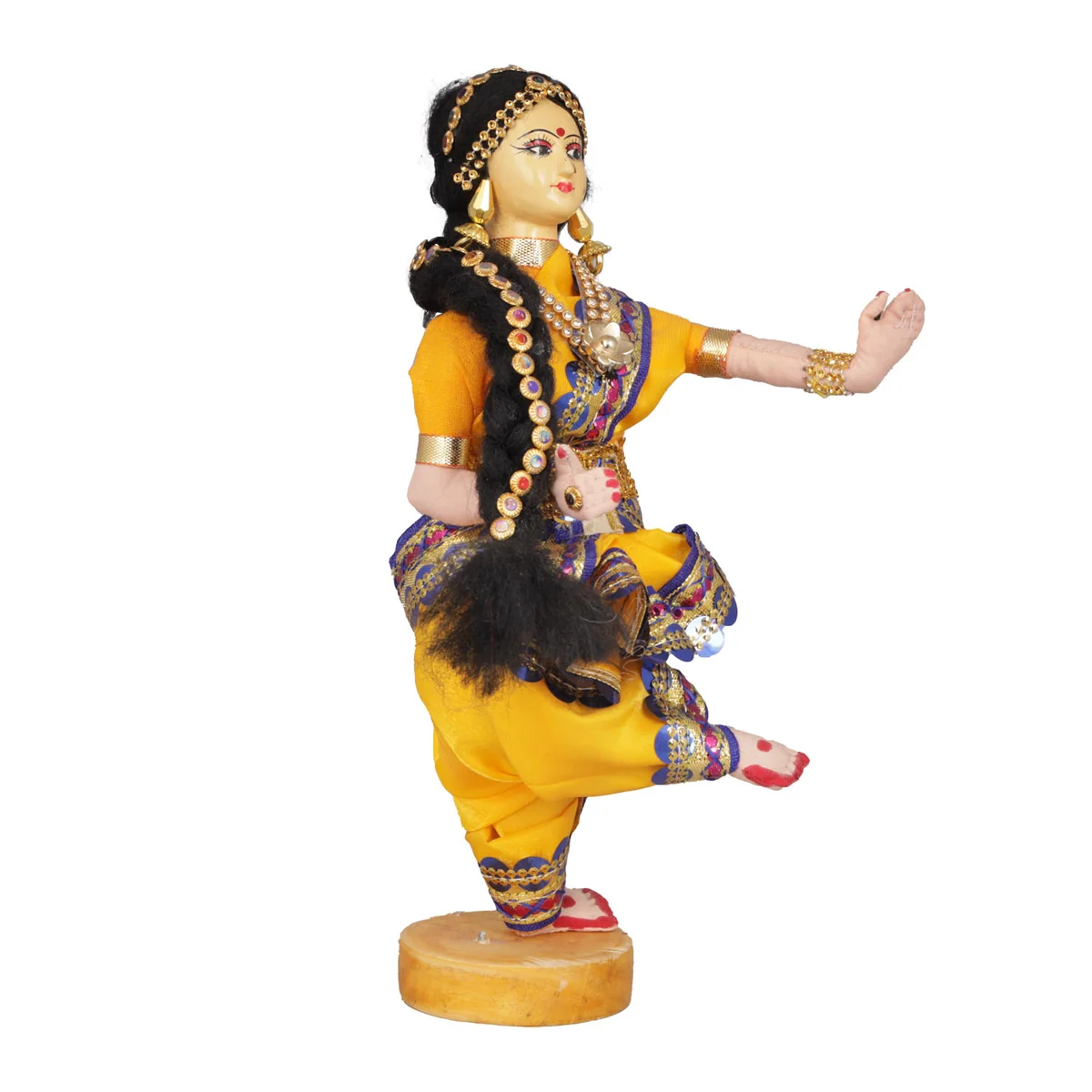 Dancing Doll Cloth Golu Bommai - 9 Inches | Giri Golu Doll/ Navaratri Golu Bomma/Gombe/Bommai - Image 74