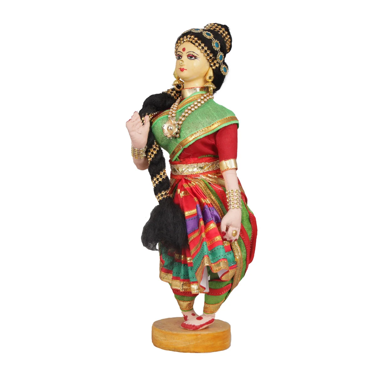 Dancing Doll Cloth Golu Bommai - 9 Inches | Giri Golu Doll/ Navaratri Golu Bomma/Gombe/Bommai - Image 77