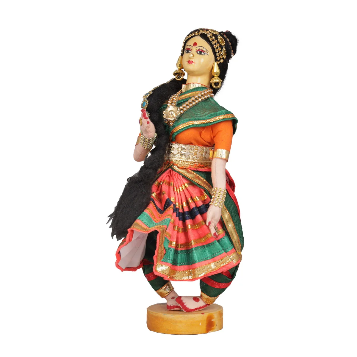 Dancing Doll Cloth Golu Bommai - 9 Inches | Giri Golu Doll/ Navaratri Golu Bomma/Gombe/Bommai - Image 81