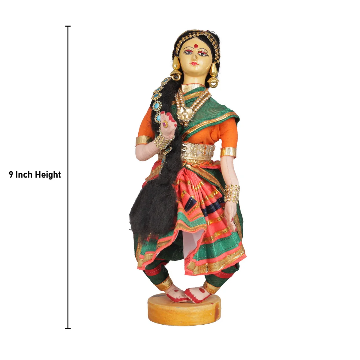 Dancing Doll Cloth Golu Bommai - 9 Inches | Giri Golu Doll/ Navaratri Golu Bomma/Gombe/Bommai - Image 83