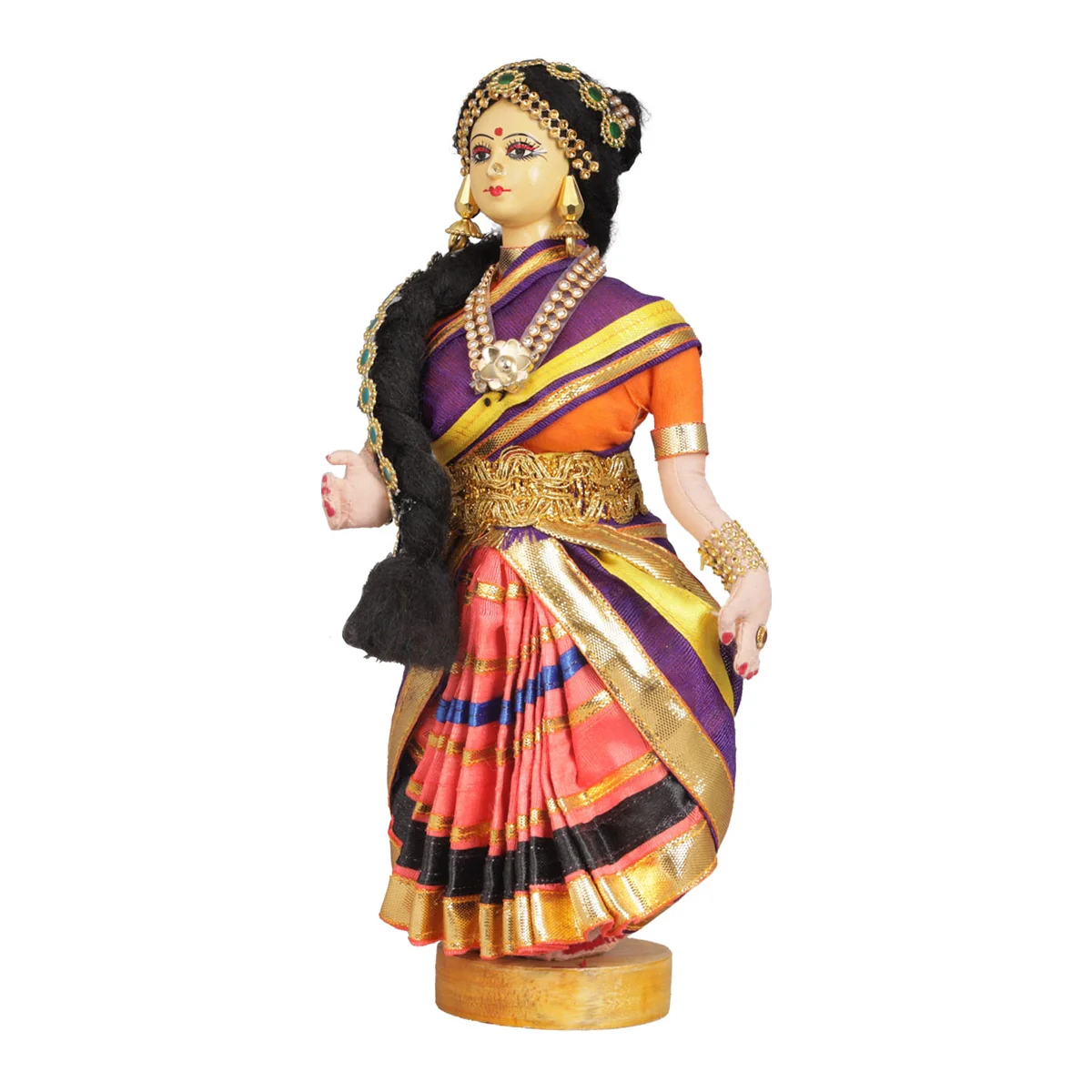 Dancing Doll Cloth Golu Bommai - 9 Inches | Giri Golu Doll/ Navaratri Golu Bomma/Gombe/Bommai - Image 84