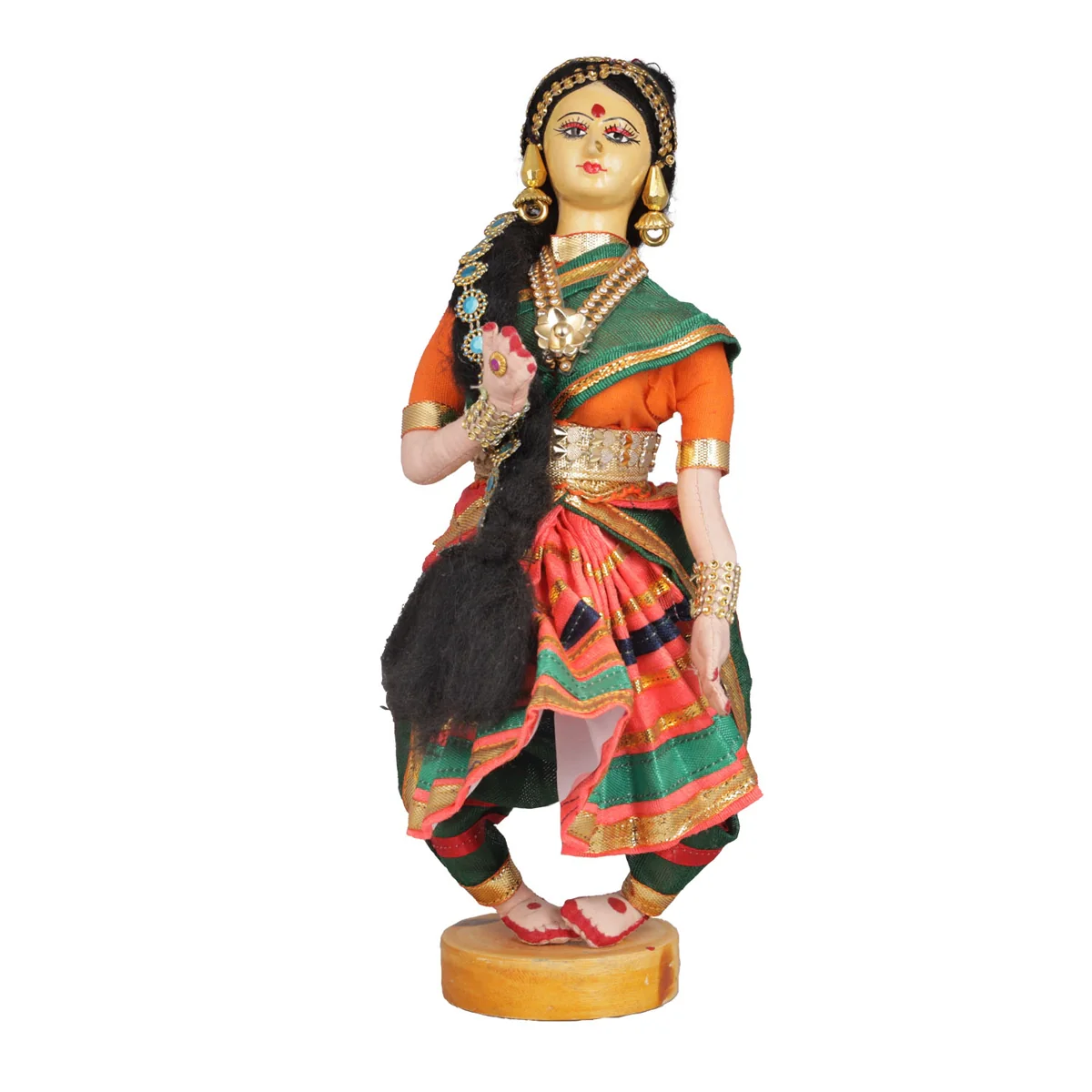 Dancing Doll Cloth Golu Bommai - 9 Inches | Giri Golu Doll/ Navaratri Golu Bomma/Gombe/Bommai - Image 87