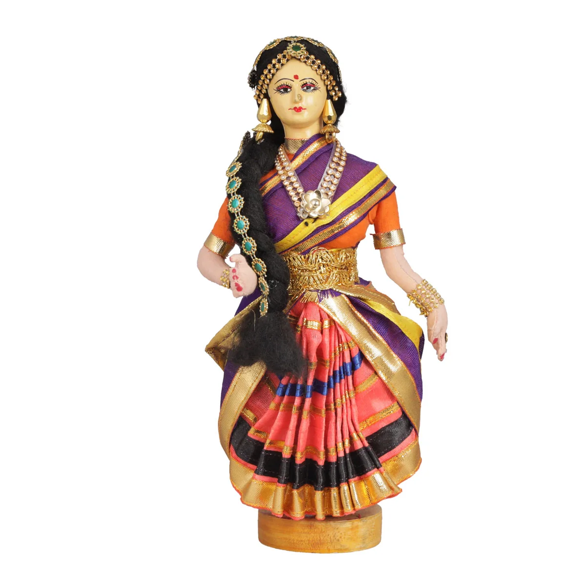 Dancing Doll Cloth Golu Bommai - 9 Inches | Giri Golu Doll/ Navaratri Golu Bomma/Gombe/Bommai - Image 88