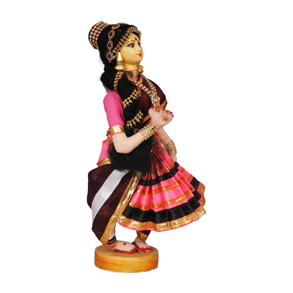 Dancing Doll Cloth Golu Bommai - 9 Inches | Giri Golu Doll/ Navaratri Golu Bomma/Gombe/Bommai - Image 9
