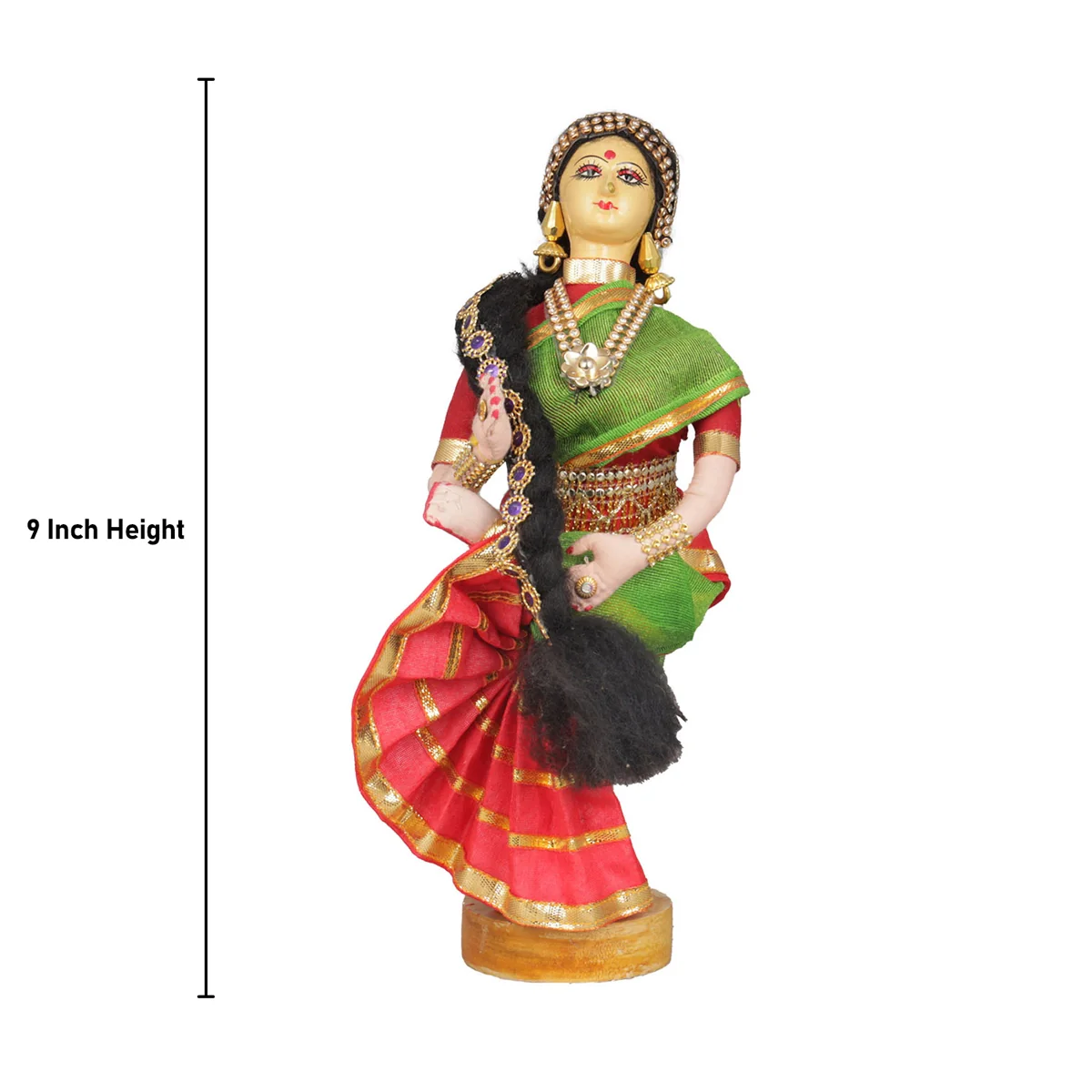 Dancing Doll Cloth Golu Bommai - 9 Inches | Giri Golu Doll/ Navaratri Golu Bomma/Gombe/Bommai - Image 90