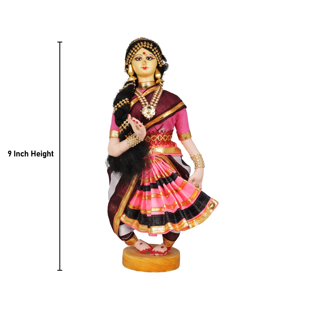 Dancing Doll Cloth Golu Bommai - 9 Inches | Giri Golu Doll/ Navaratri Golu Bomma/Gombe/Bommai - Image 95