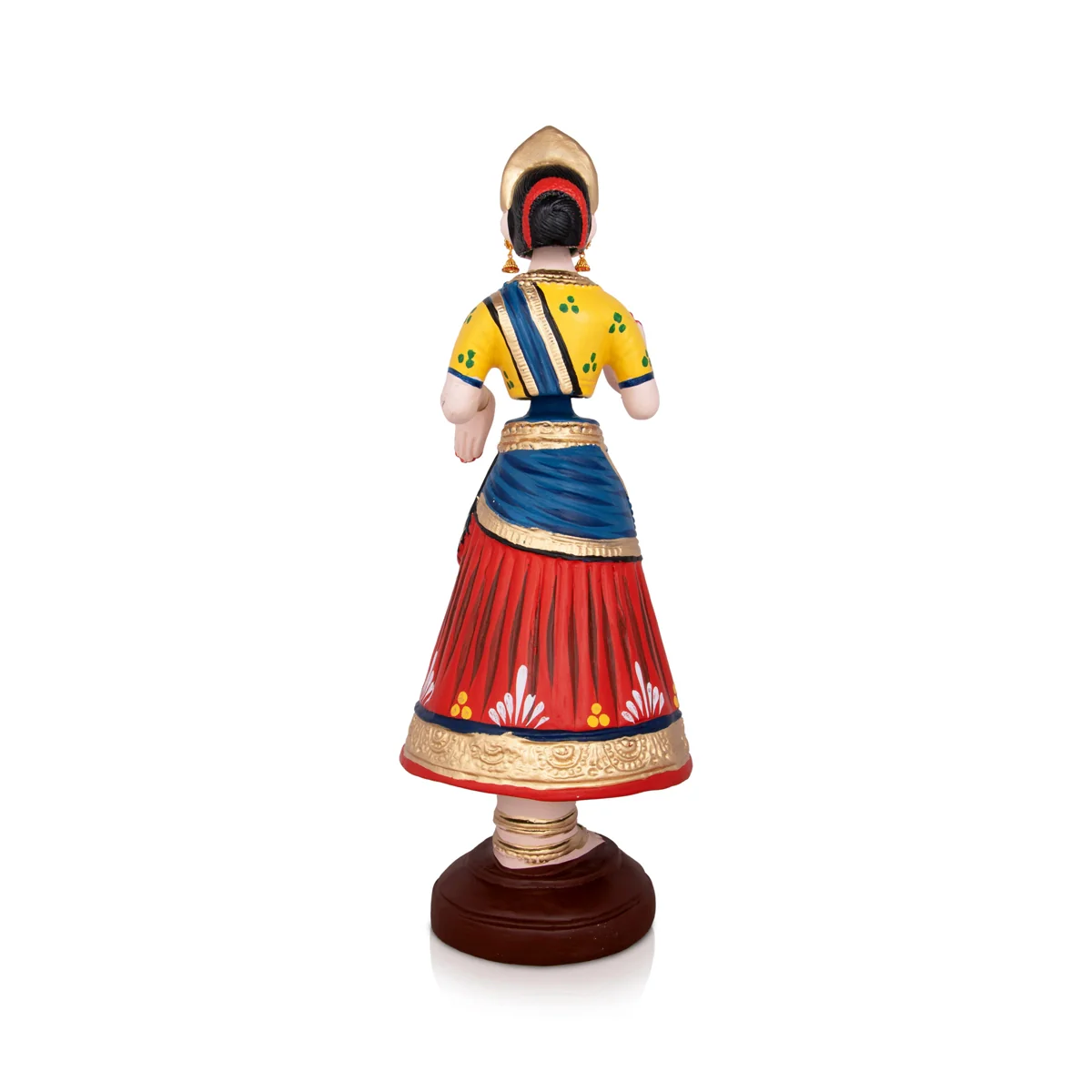 Dancing Doll Paper Mache Golu Bommai - 22 x 7 Inches | Giri Golu Doll/ Navaratri Golu Bomma/Gombe/Bommai - Image 5