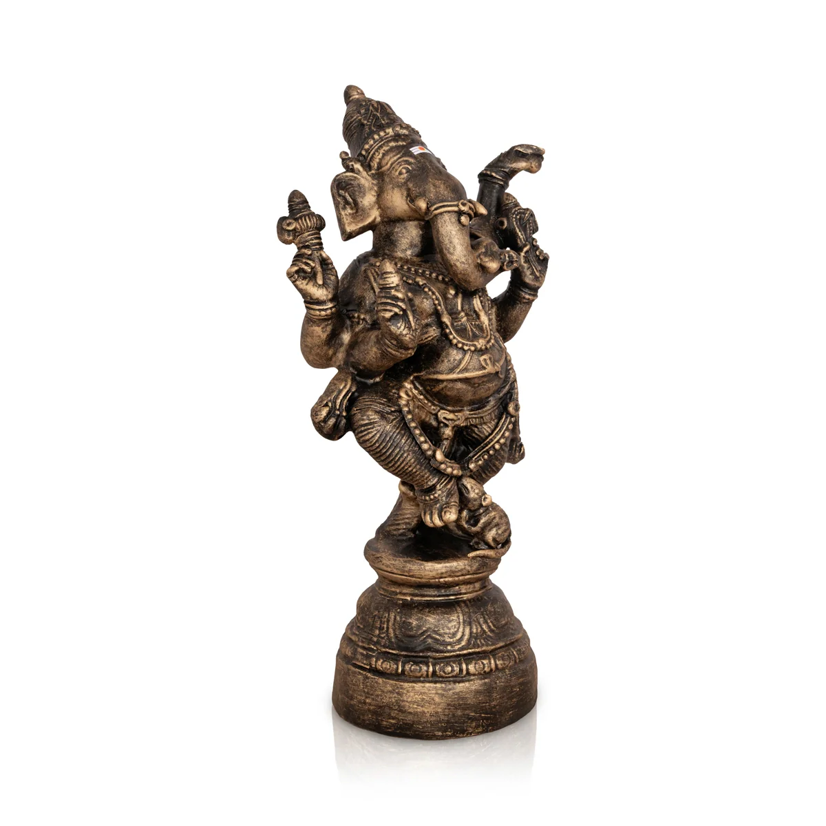 Dancing Ganesh Murti Paper Mache Golu Bommai - 14 X 7 Inches | Giri Golu Doll/ Navaratri Gombe/ Navratri Decor - Image 4