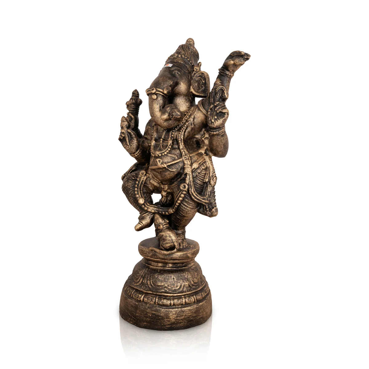 Dancing Ganesh Murti Paper Mache Golu Bommai - 14 X 7 Inches | Giri Golu Doll/ Navaratri Gombe/ Navratri Decor - Image 5
