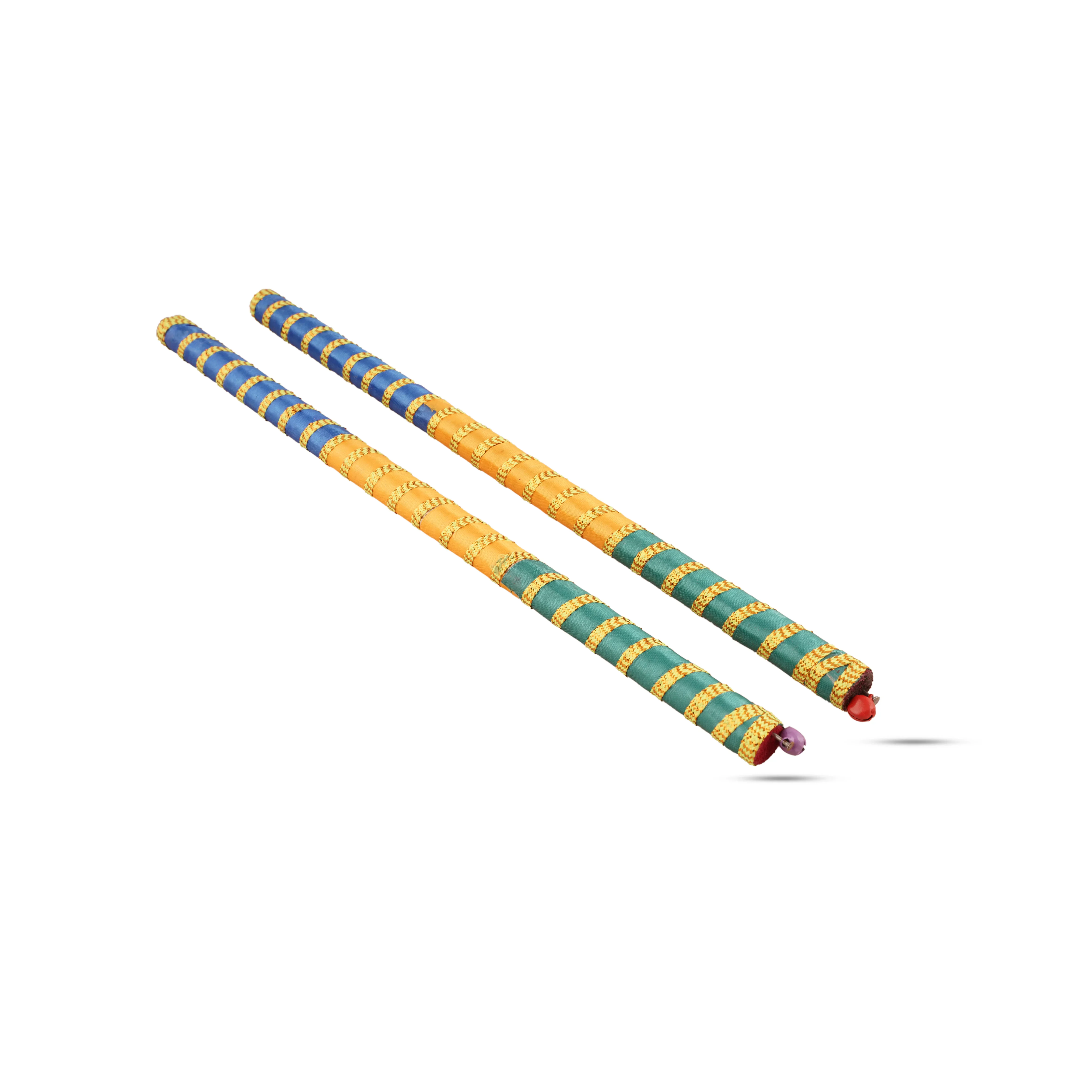 Dandiya Sticks Pair - 12 Inches | Wooden Kolattam Sticks/ Dandiya Dance Stick for Navratri/ Assorted Colour - Image 3