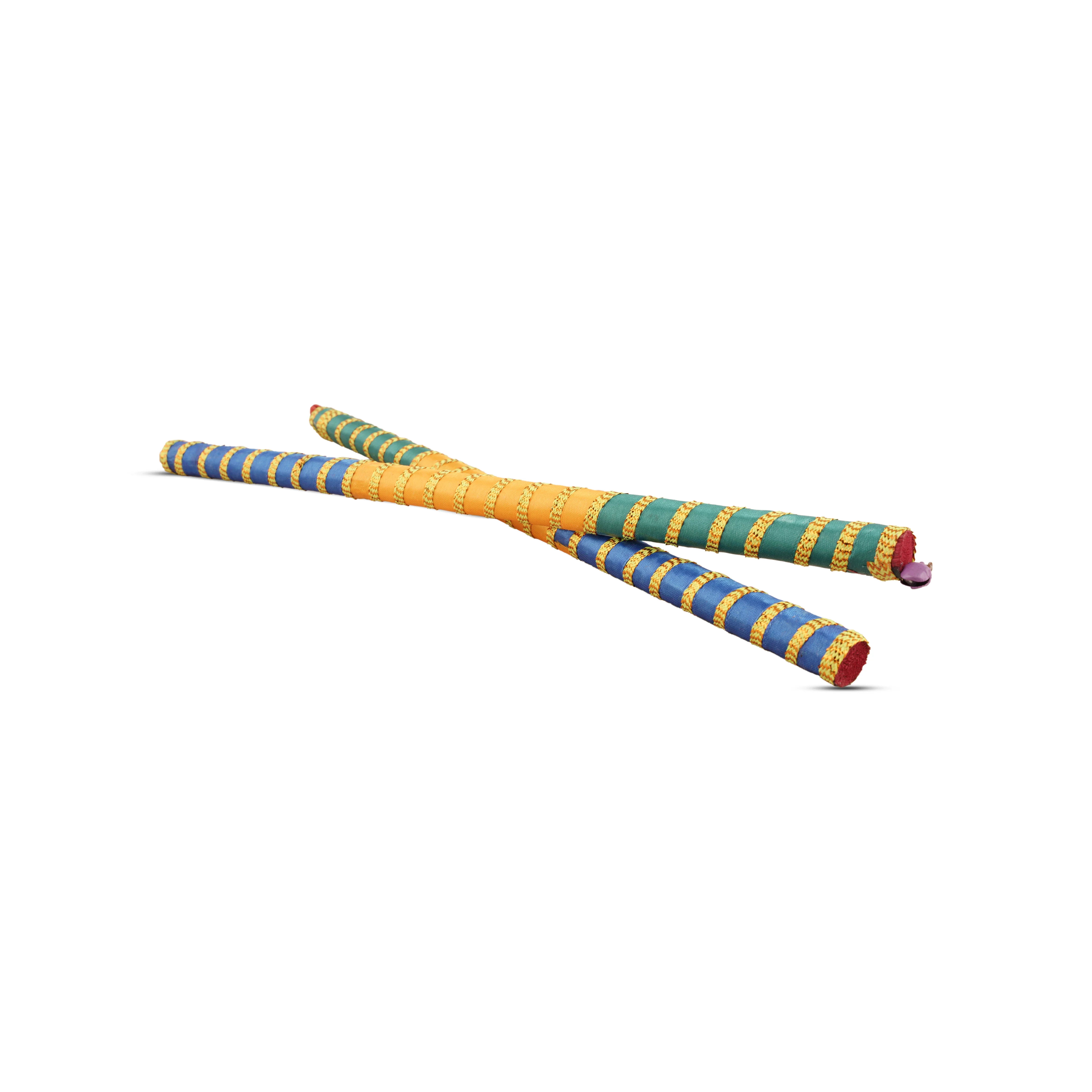Dandiya Sticks Pair - 12 Inches | Wooden Kolattam Sticks/ Dandiya Dance Stick for Navratri/ Assorted Colour - Image 4
